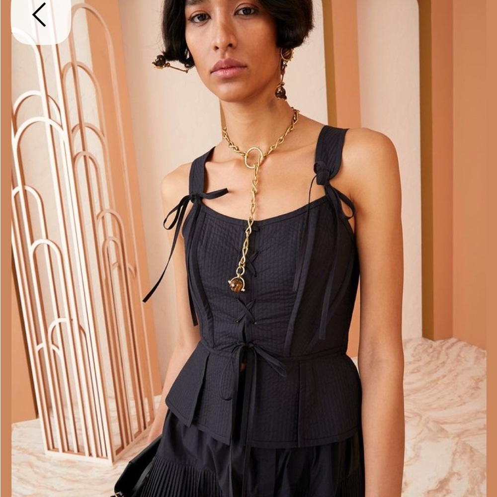 Ulla Johnson Black Sleeveless Top